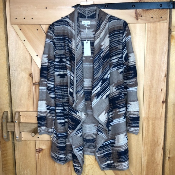 Lucky Brand Sweaters - lucky brand | aztec drape front sweater